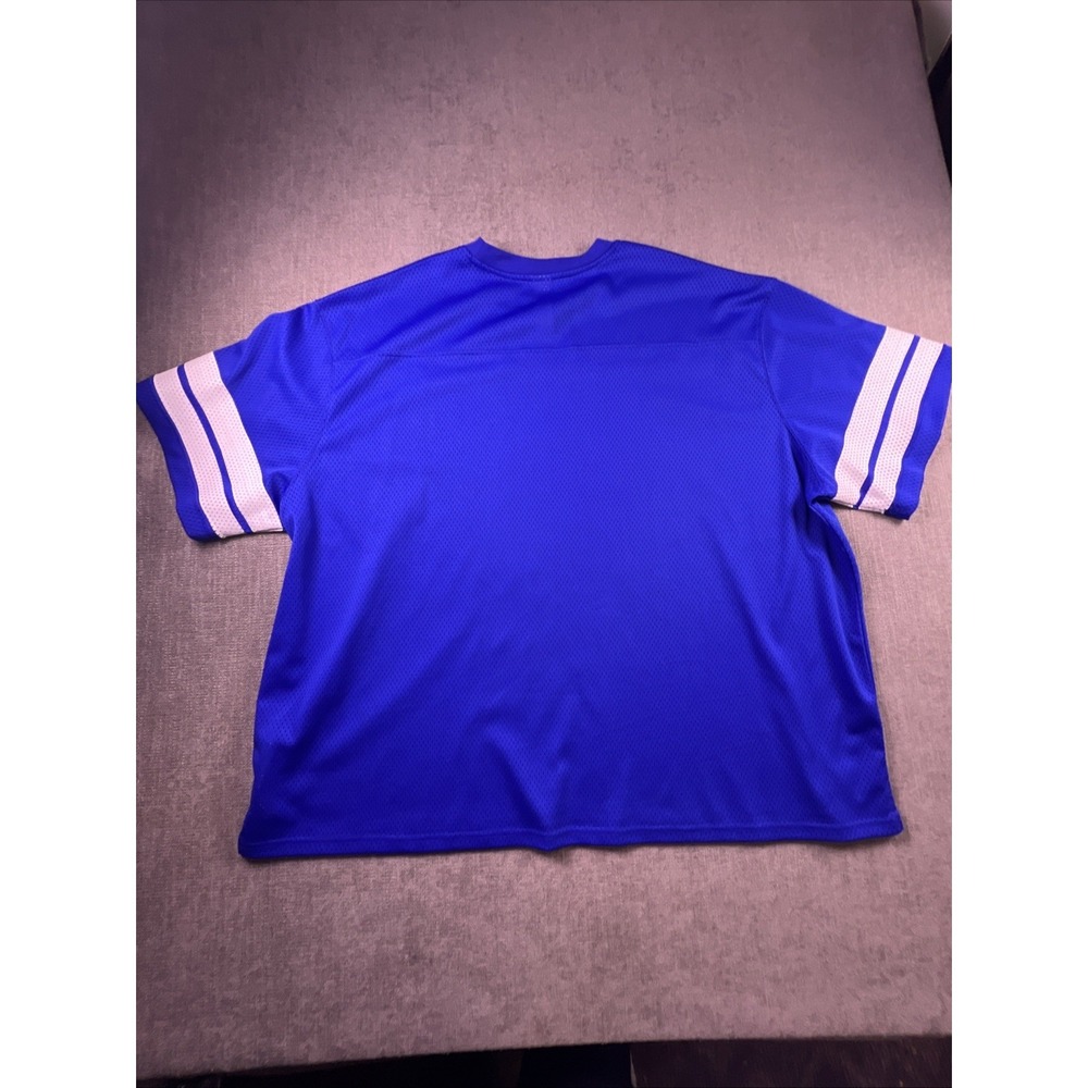 Walt Disney World Football Jersey Mickey Mouse Graphic Print Blue Mesh Men 3XL - Picture 9 of 11